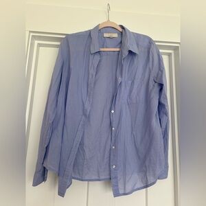LOFT Light Blue Button-Up Shirt